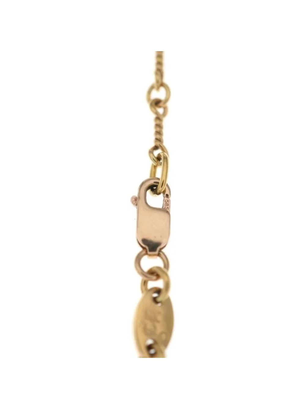 Chrome Hearts 22K Neckchain Twist Chain Necklace Gold